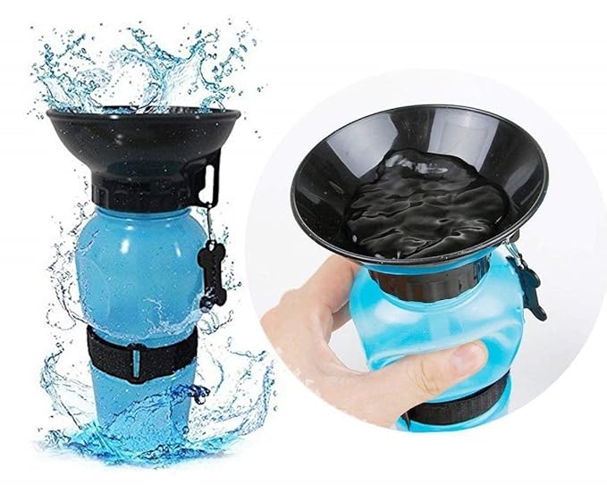 Portable Pet Water Bottle & Bowl – Aqua Fresh Sipper