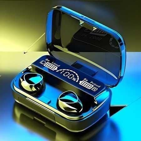 M10 TWS Wireless Bluetooth Earbuds with Touch Control & LED Display (Black)