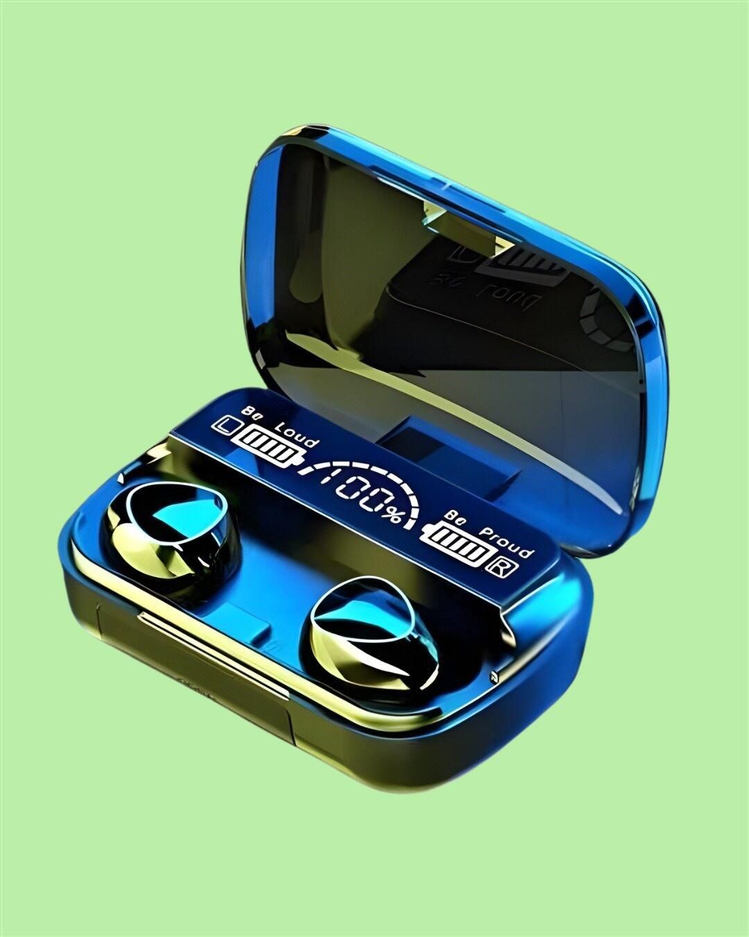 M10 TWS Wireless Bluetooth Earbuds with Touch Control & LED Display (Black)