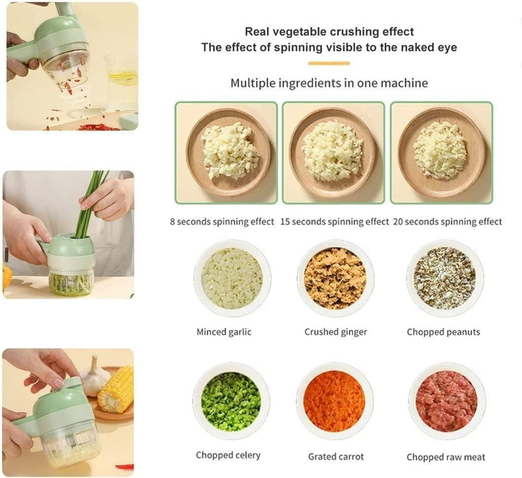 Portable Electric Vegetable Cutter Set