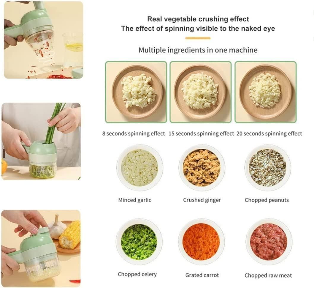 Portable Electric Vegetable Cutter Set